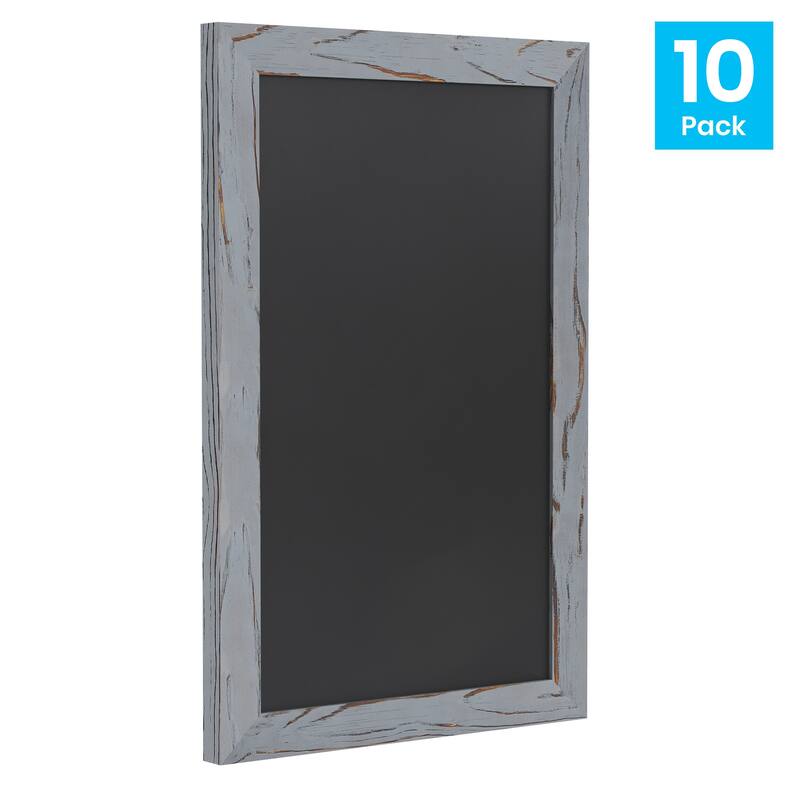 Set of 10 Wall Mounted Magnetic Chalkboards