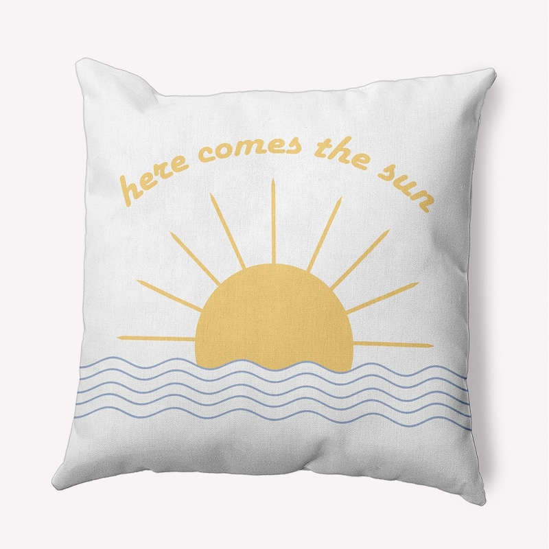 Here Comes The Sun Decorative Throw Pillow - 26" x 26" - Peri