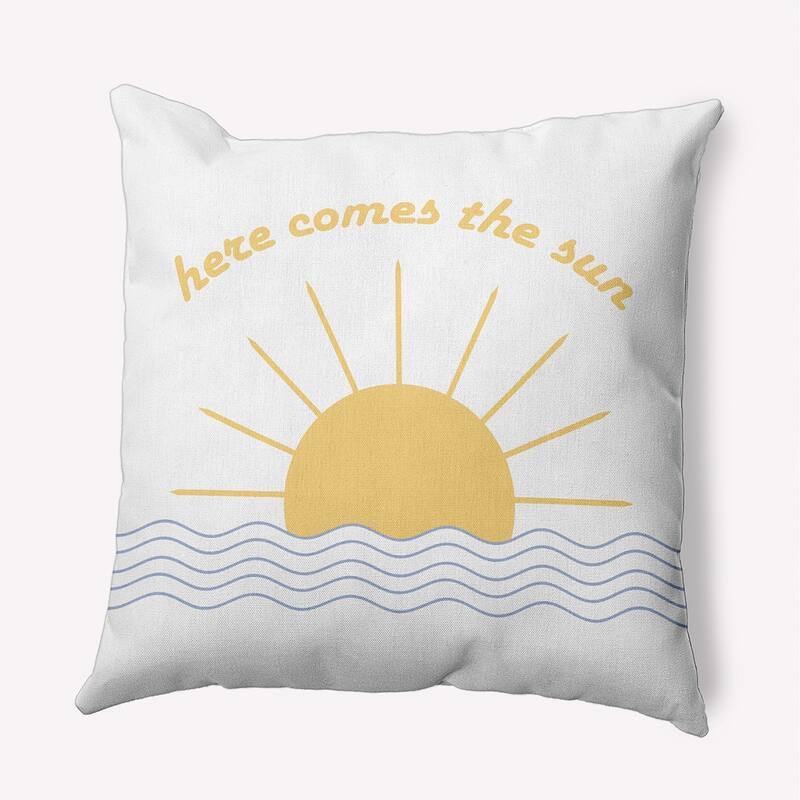 Here Comes The Sun Indoor/Outdoor Throw Pillow - Peri - 18" x 18"