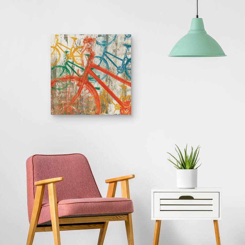 Cycling Bright by Julianne Marcoux Canvas Art Print