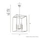 preview thumbnail 8 of 8, Hunter Sunjai 4 Light Modern Candle Pendant - Entry, Dining room - Caged, Glam, Candle