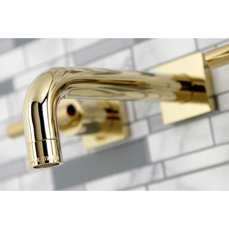 Manhattan Two-Handle 3-Hole Wall Mount Bathroom Faucet