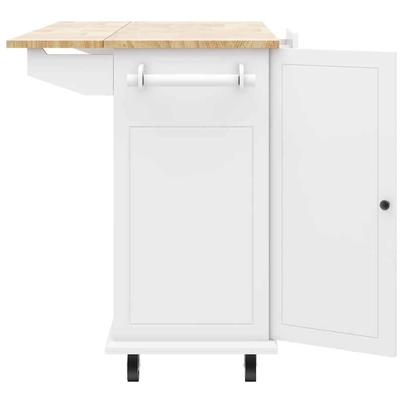 Kitchen Island with Drop Leaf - N/A