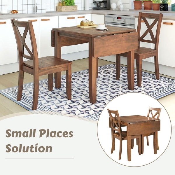Three chairs dining sale table
