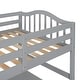 preview thumbnail 13 of 14, Twin size Loft Bed with Drawers, Cabinet, Shelves and Desk, Grey