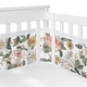 preview thumbnail 3 of 4, Vintage Floral Boho Girl Sweet Jojo Designs 6p Crib Bedding + BreathableBaby Breathable Mesh Liner Bohemian Pink