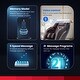 preview thumbnail 27 of 26, Ghaw Modern Faux Leather LED Zero Gravity Massage Chair with Bluetooth Speaker and USB Port by Furniture of America