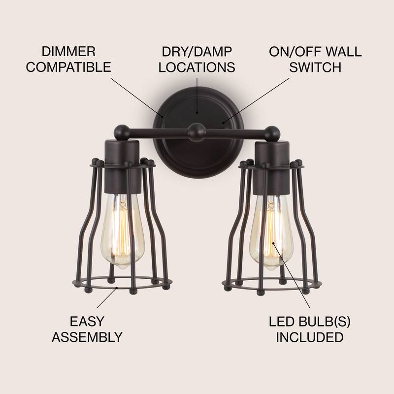 Evelyn Metal Vanity Light, by JONATHAN Y