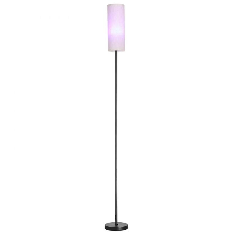 Modern Dimmable Floor Lamp with Remote Bluetooth App Control Adjustable LED Light and RGB Modes - N/A