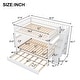 preview thumbnail 5 of 26, 3 Beds In 1 Full Over Full Bunk Bed With Trundle And Staircase,Optimize Storage Space for Bedroom