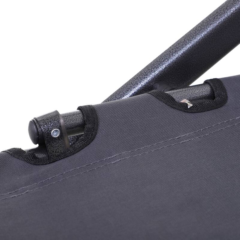 Folding Outdoor Chaise Lounger with Adjustable Backrest, Headrest and Pocket for Patio Beach or Lawn