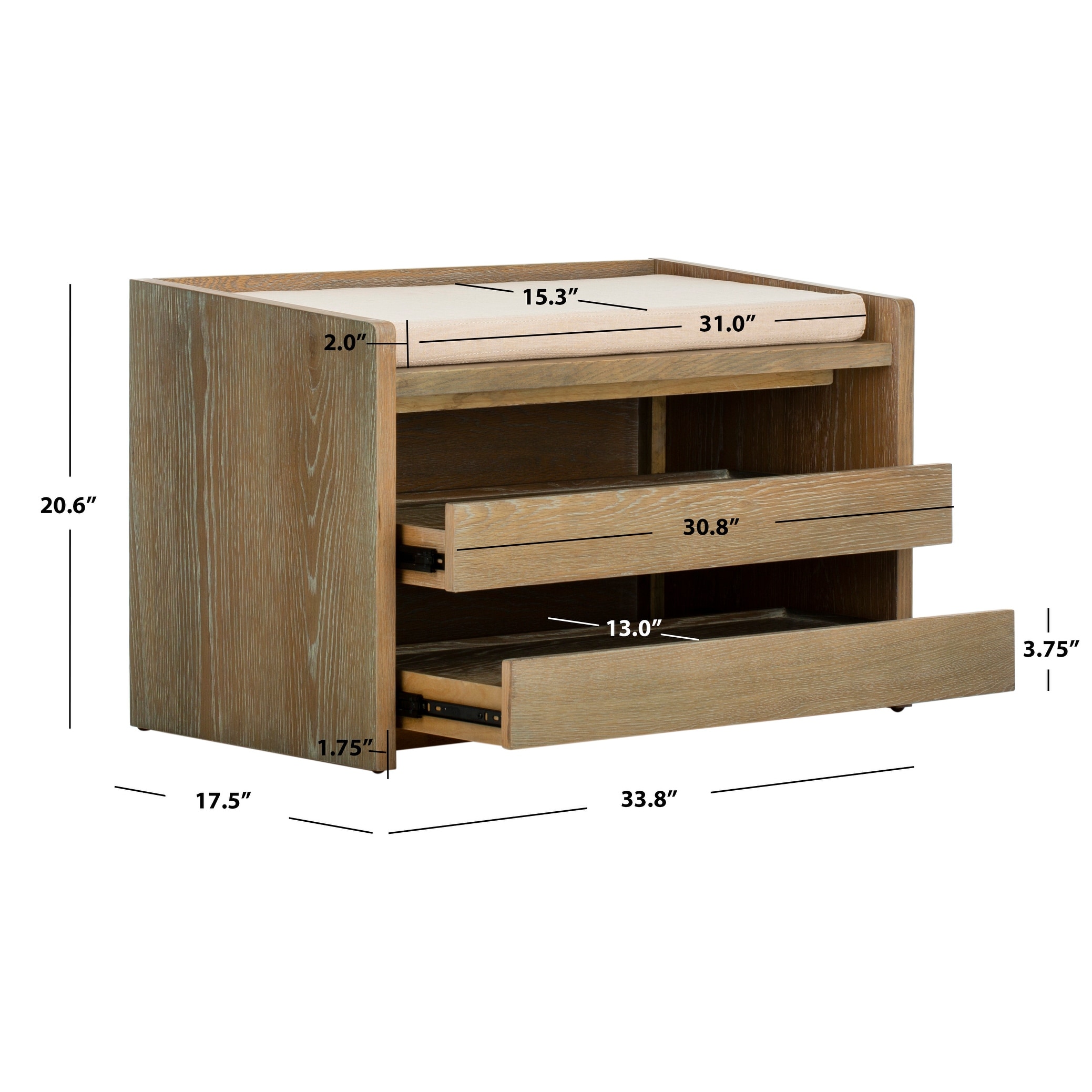 Safavieh percy shoe storage bench hotsell