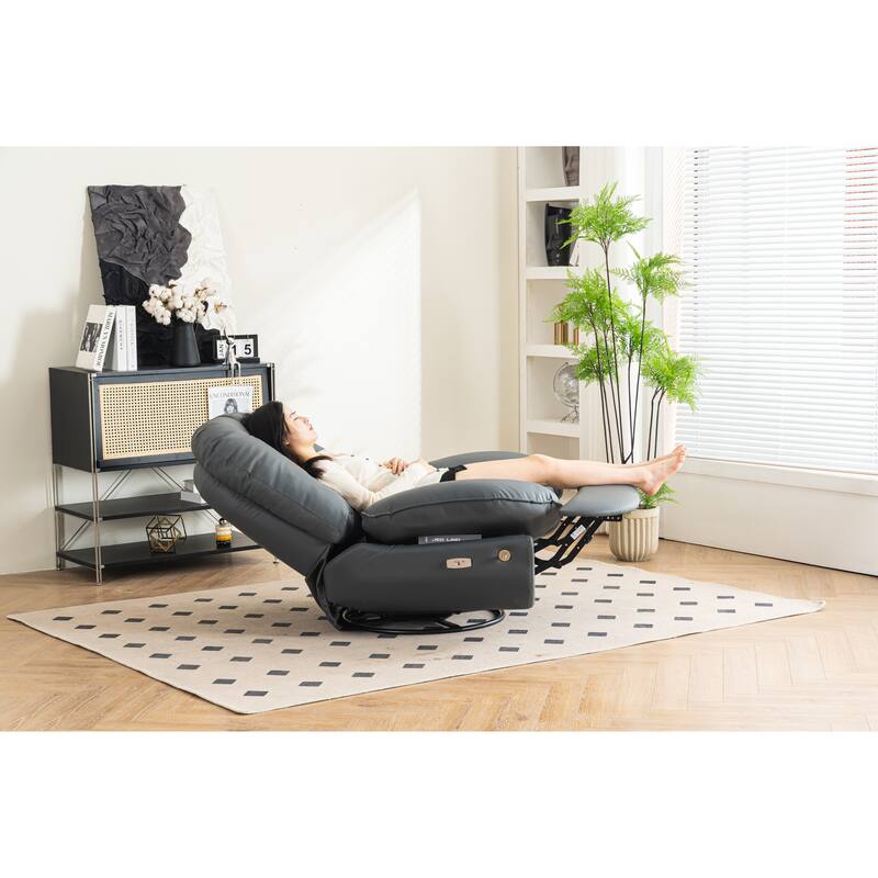 Power Recliner Swivel Glider USB Charger With Bluetooth Music Player Different Function Sleep Working Game and Leisure Model