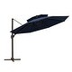 preview thumbnail 23 of 34, 11.5-foot Outdoor Round Cantilever Umbrella Navy Blue