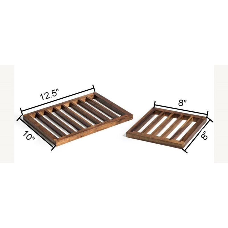 Kalmar Home Acacia Wood Wood Trivets Set of 2 Bed Bath & Beyond