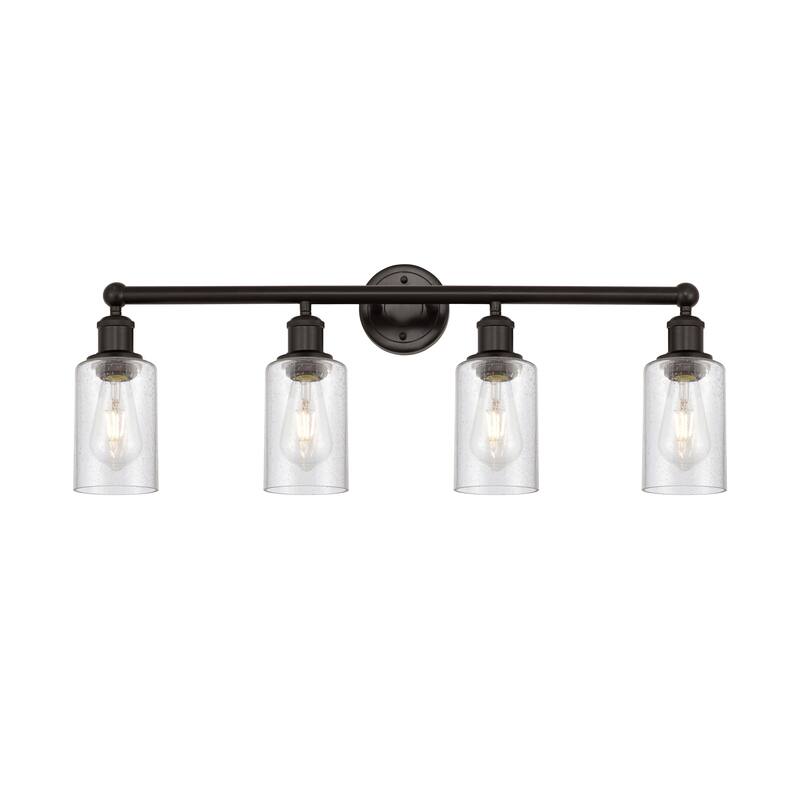 Innovations Lighting Clymer - 4 Light 31" Bath Vanity Light - Oil Rubbed Bronze/Seedy