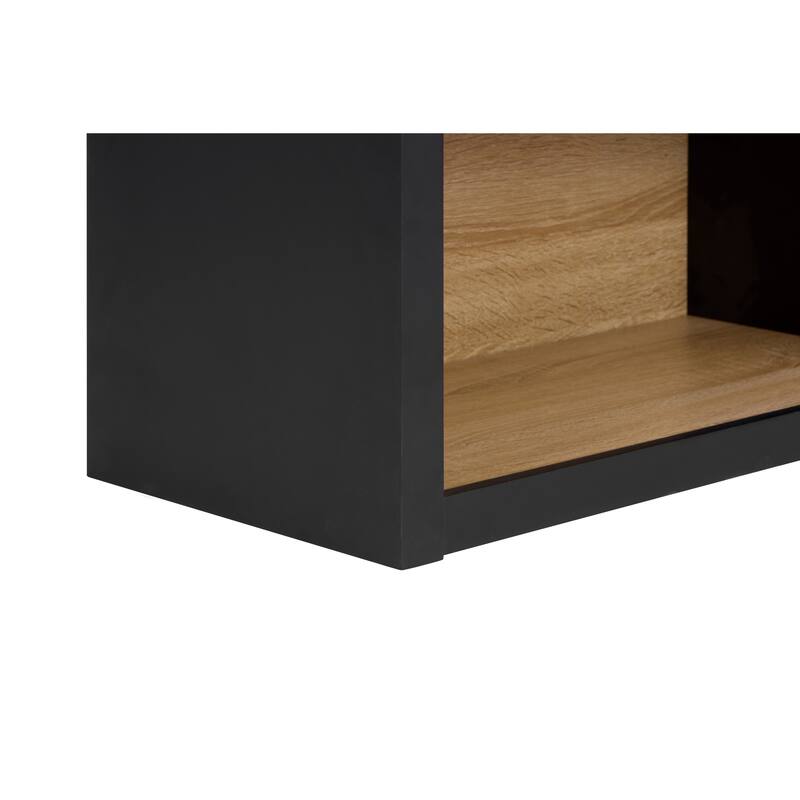 43" Tall 4-Tier Arched Bookshelf – Black Storage Bookcase with Adjustable Shelves, Freestanding for Living Room, Office, Bedroom