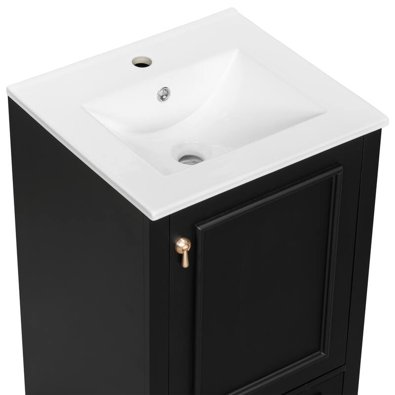 20 Inch Bathroom Vanity with Ceramic Sink