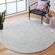 preview thumbnail 17 of 84, SAFAVIEH Tulum Shima Moroccan Boho Distressed Rug 11' Round - Light Grey/Ivory