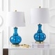 preview thumbnail 27 of 35, Edward 25" Glass LED Table Lamp, Mercury Silver/Brass Gold (Set of 2) by JONATHAN Y