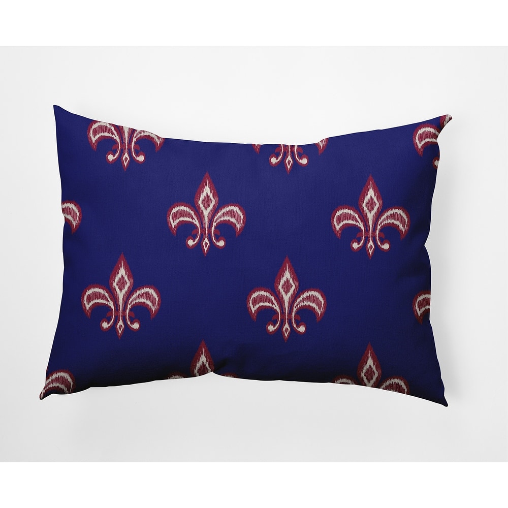 Fleur de Lis Indoor/Outdoor Throw Pillow