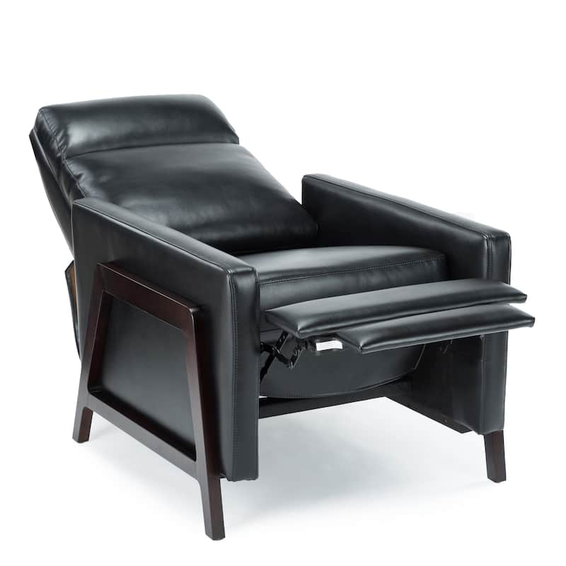 Modern Upholstered Recliner with Soft Thick Cushions, Solid Wood Frame