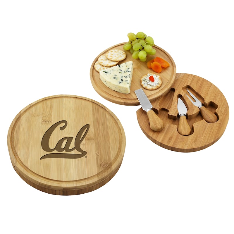NCAA California Berkeley University Golden Bears Bamboo Cheese & Charcuterie Board