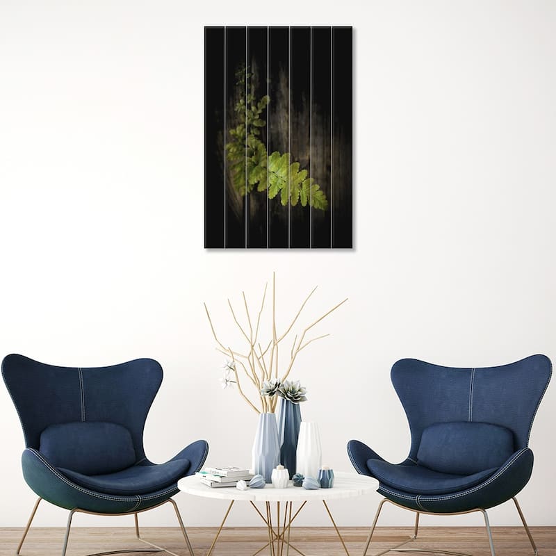 Green Power Print On Wood by Philippe Sainte-Laudy - Multi-Color