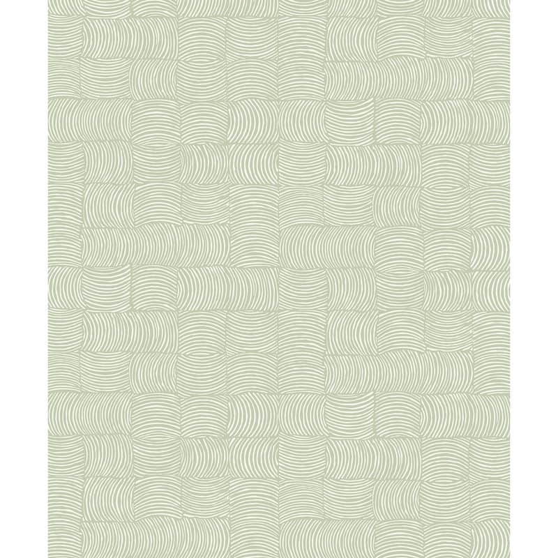 Seabrook Designs Waladli Non-Woven Unpasted Wallpaper - 20.9 in. W x 33 ft. L - Seacrest Green