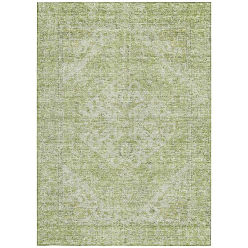 HomeRoots Oriental Traditional Rectangle Outdoor Rug