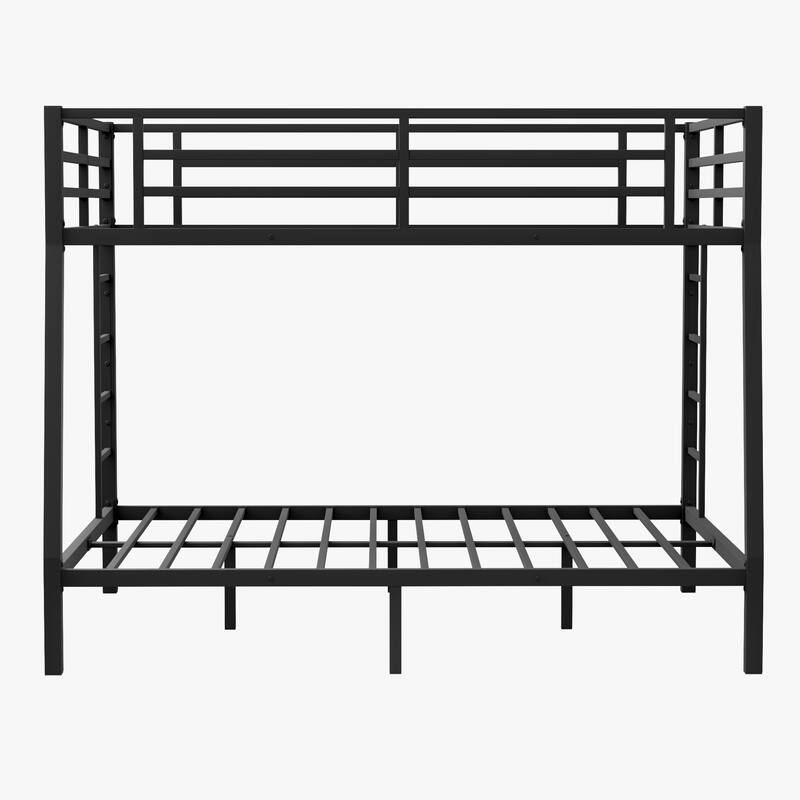 Metal Full XL over Queen Bunk Bed for Teens and Adults, with 2 Ladder