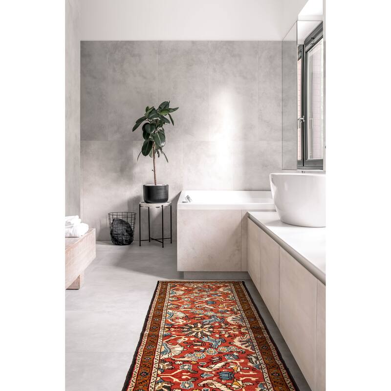 ECARPETGALLERY Hand-knotted Andelz Red Wool Rug - 3'1 x 9'8