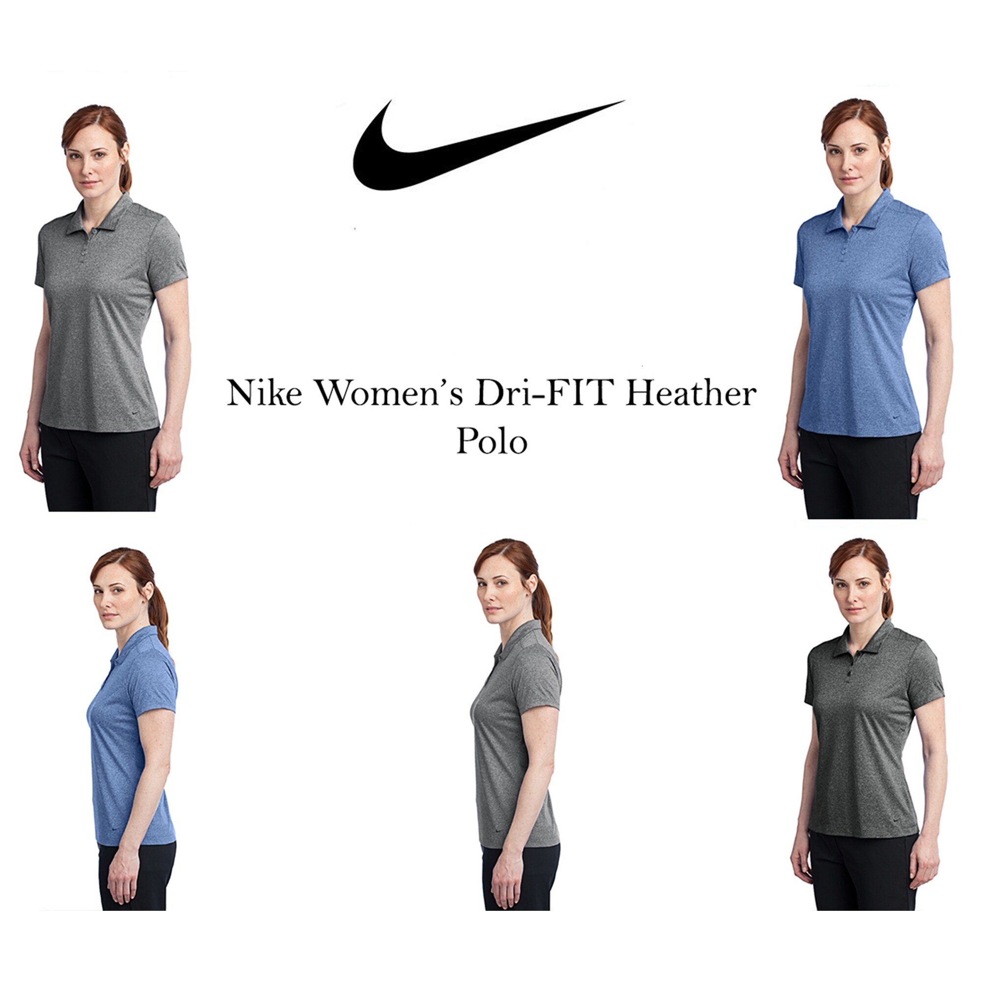 nike heather polo