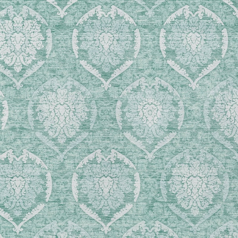 HomeRoots Medallion Transitional Rectangle Outdoor Rug