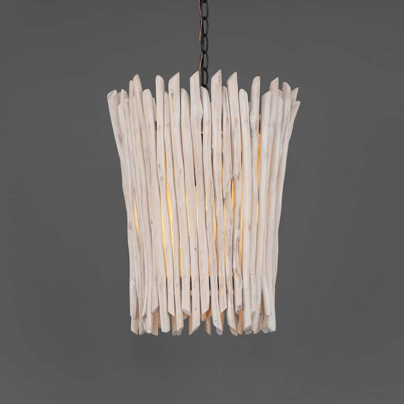 Maxim 22421 Baywood 14" Wide Wood Pendant
