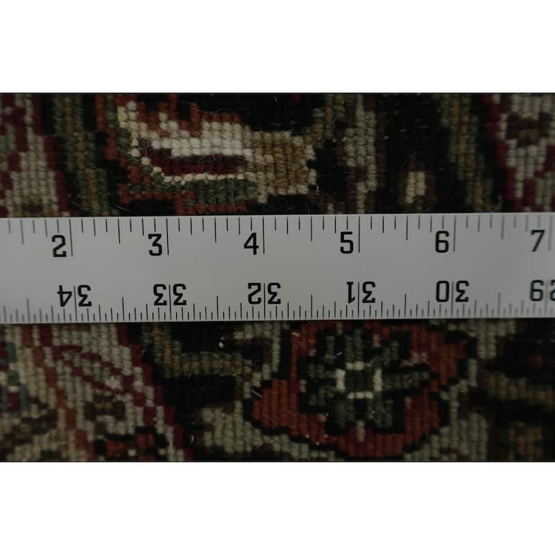 Hand Knotted Oriental 100% Wool Carpet Traditional Geometric Beige & Ivories Tabriz-Mahi Area Rug - 4' 10'' X 4' 10''