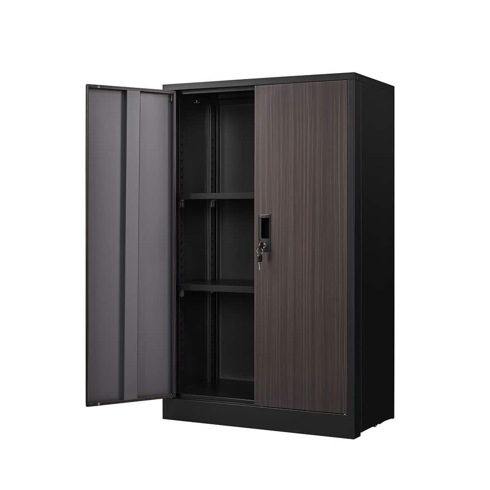Metal Storage Cabinet With Locking Doors And Adjustable Shelf, Folding Filing Storage Cabinet , Folding Storage Locker Cabinet
