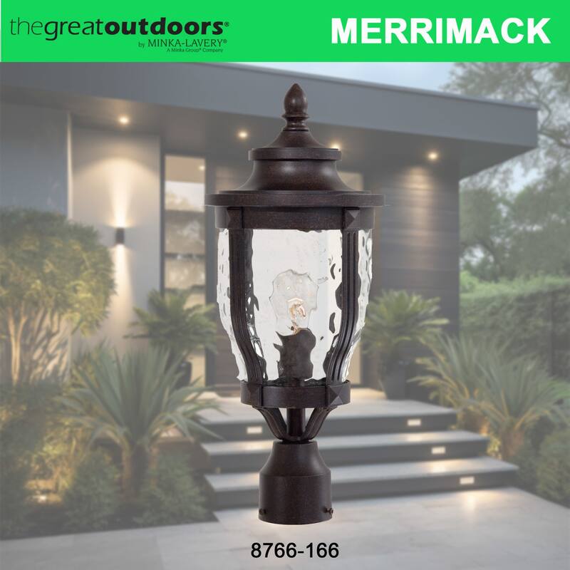 The Great Outdoors 1 Light Post Light from the Merrimack Collection