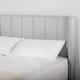 preview thumbnail 3 of 70, Spruce & Spring Eleanor Upholstered Platform Bed Frame with Vertical Stripe Headboard