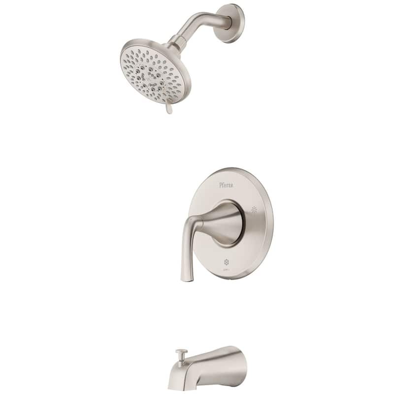 Pfister LG89-8MCA McAllen Tub and Shower Trim Package with 1.8 GPM - Spot Defense Brushed Nickel