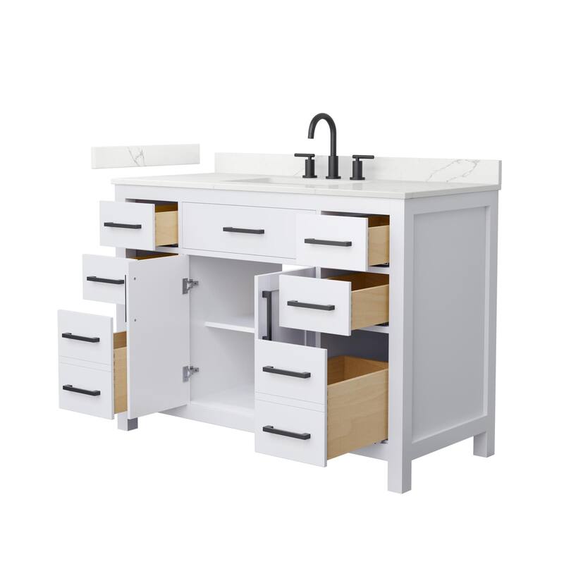 Wyndham Collection WCG2424-48S-QTZ-US3MXX Beckett 48" Free Standing