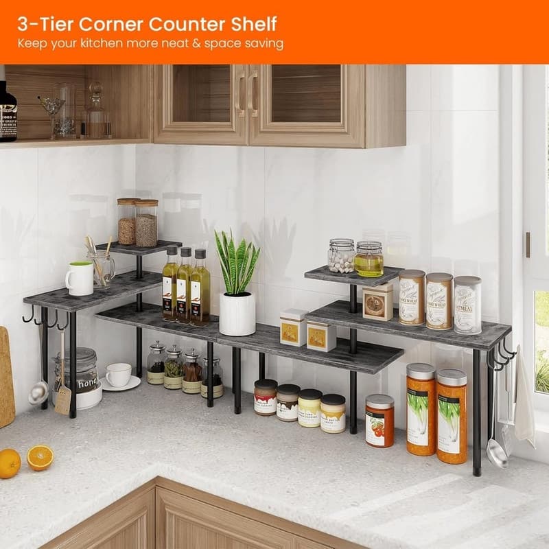 Bathroom Counter Organizer Corner Shelf
