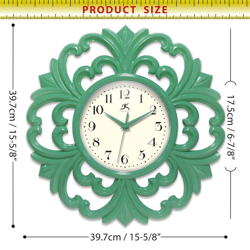 Wisteria 15.5" Wall Clock - 15.5 in.