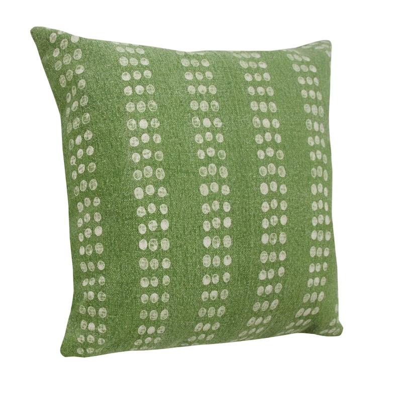 Sevita Polka Dot Stripe Stonewash Throw Pillow, Single or Set of 2