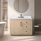 preview thumbnail 35 of 117, Vanity Art Bathroom Vanity with Sink and Top 42" - Light Wheat/Engineered Marble