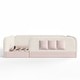preview thumbnail 107 of 124, Twin/Full/Queen Teddy Fleece Floor Bed with Upholstered Safety Rails and Pocket