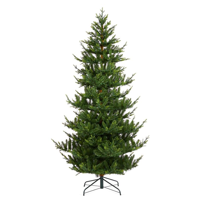 Glitzhome 6FT/7FT Multi-color Lighted Fir Christmas Tree with Remote Controller