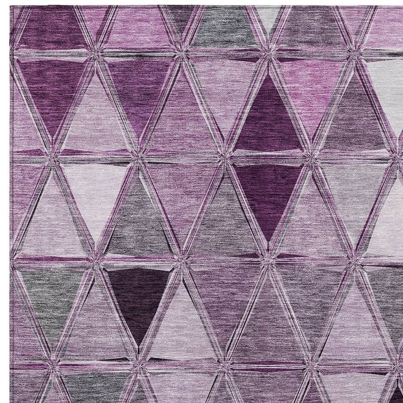 HomeRoots Geometric Transitional Rectangle Outdoor Rug