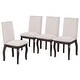 preview thumbnail 11 of 30, Modern Dining Table Set 4 Upholstered Chairs