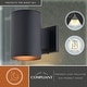 preview thumbnail 11 of 9, Vaxcel Lighting T0739 Chiasso 8" Tall Outdoor Wall Sconce